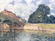 Alfred Sisley Bridge at Hampton Court, France oil painting artist
